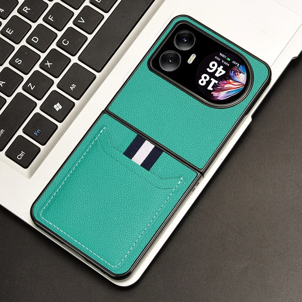 Luxury PU Flip Phone Case with Card Slot and Full Protection Back Cover