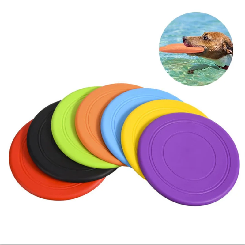 

Silicone Flying Saucer Funny Dog Cat Toy Dog Puzzle Game Flying Discs Resistant Chew Puppy Training Interactive Pet Supplies