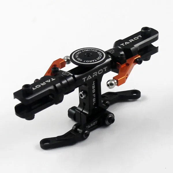 タロット450フライバーレスヘリコプターメインローターヘッドブラック