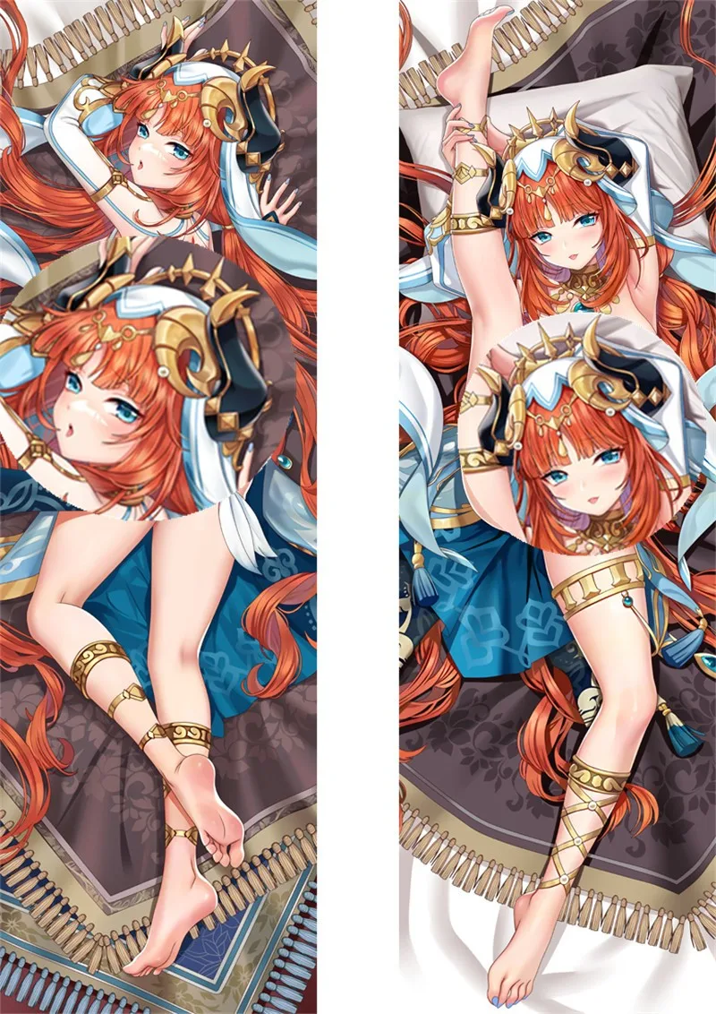 2WAY/WT Game Genshin Impact Nilou Cosplay Dakimakura Pillow Case Hugging Body Cartoon Accessories Gift Stuffing Is Not Included