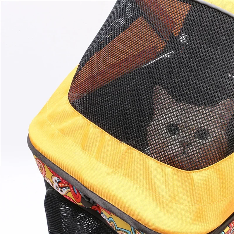 6883-3064fe.jpg Carrito plegable y ligero para mascotas de 4 ruedas, para viajes al aire libre