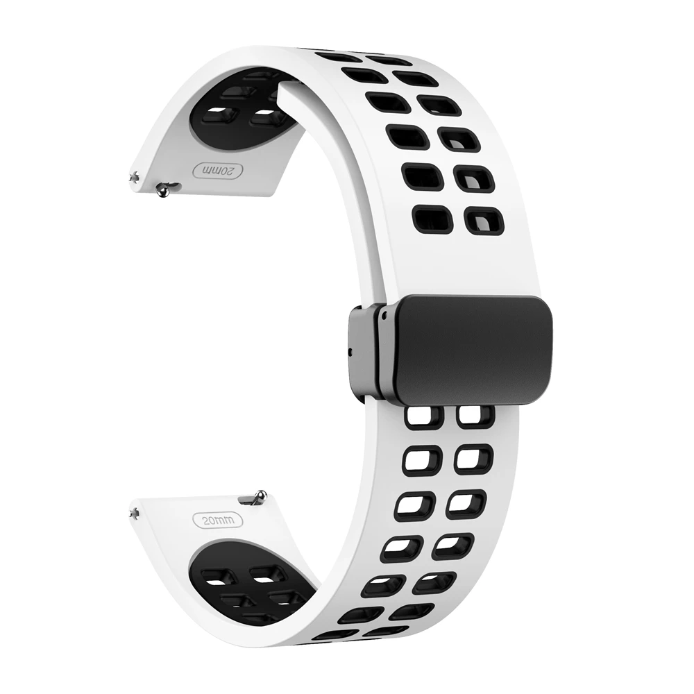 Фото Ремешок силиконовый с магнитной застежкой для HUAWEI WATCH Buds GT 3 2 46/42 мм, Воздухопроницаемый браслет Runner HONOR Magic Watch 2 GS Pro ES, 20/22 мм №3