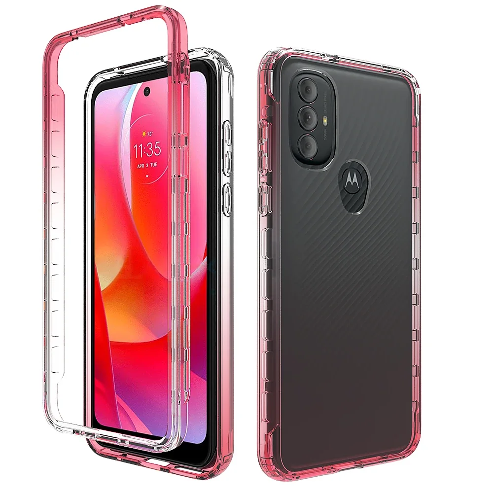 

Case For Motorola Moto G Pure / G Play / G Power 2021 Body Protection Rugged Shockproof Clear Bumper Cover