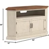 Rustic Solid Wood Corner TV Stand 4