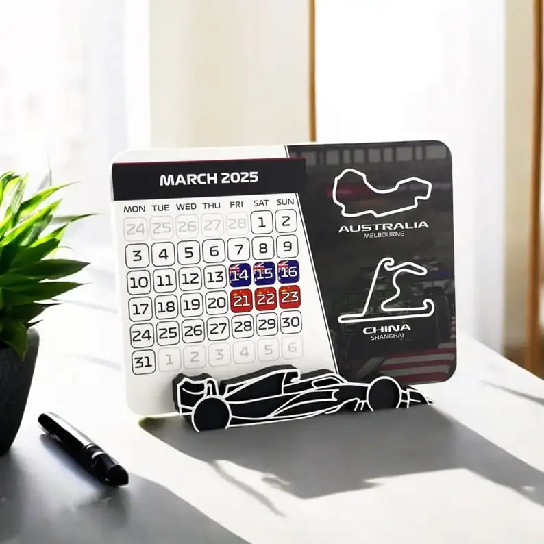 Calendar Race Kalender Racing Calendar for Formula 1 Fans Creative