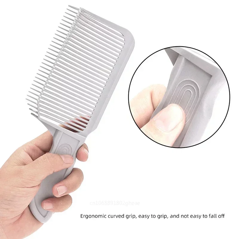 Barber Fade Combs Hair Cutting Positioning Comb Clipper Men Flat Top Hair Comb Novice Barber Pet Styling Tool Dog Brush