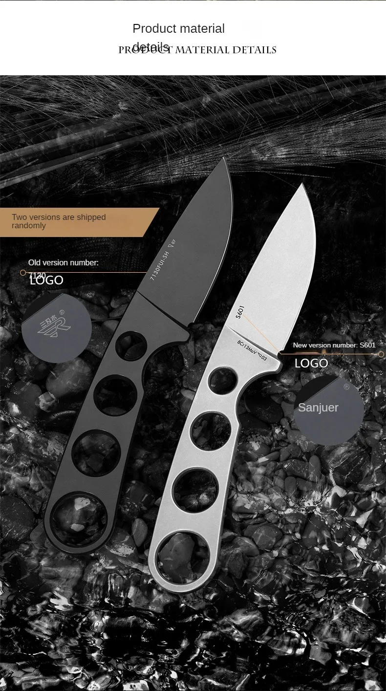 Description Picture 5 of itemSANRENMU S601 Fixed Blade Knife 8cr13 steel Camping HuntingTactical Survival kitchen Knives Tool Edc K Sheath 7130 Self defense