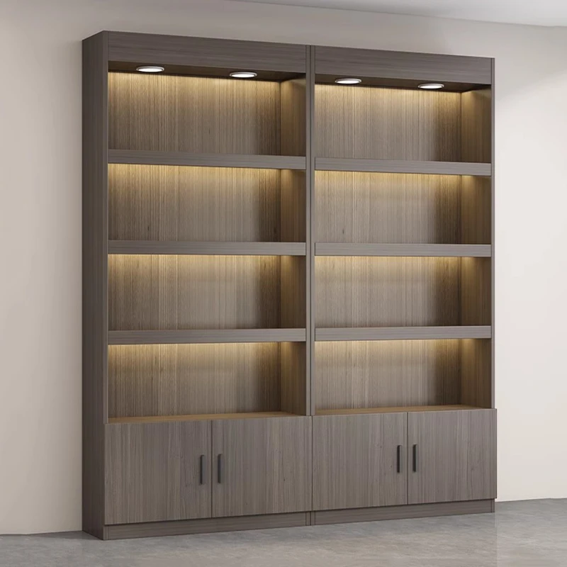 Luxury Showcase Bar Cabinet Decoration Storage Shelf Modern Display Cabinet Glass Customizable Botellero Vino Home Furniture