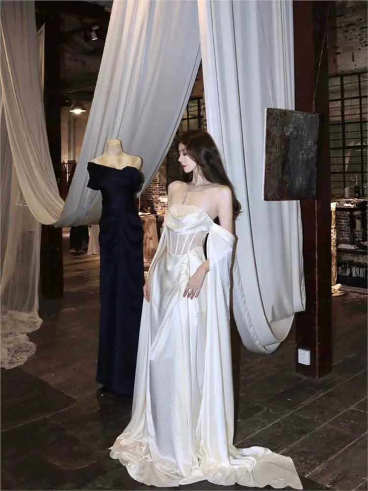 Sling Evening Dress Elegant Graceful Ball Gown Birthday Party Adult Ceremony Dress Annual Party Evening Dress
