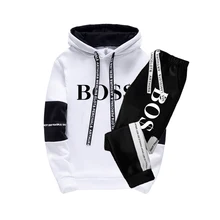 

2022 Men's Tracksuit Luxury 2 Piece Set Casual Hoodies Sweatshirt and Sweatpants Set Print Jogging Sports Tracksuit Suit S-3XL