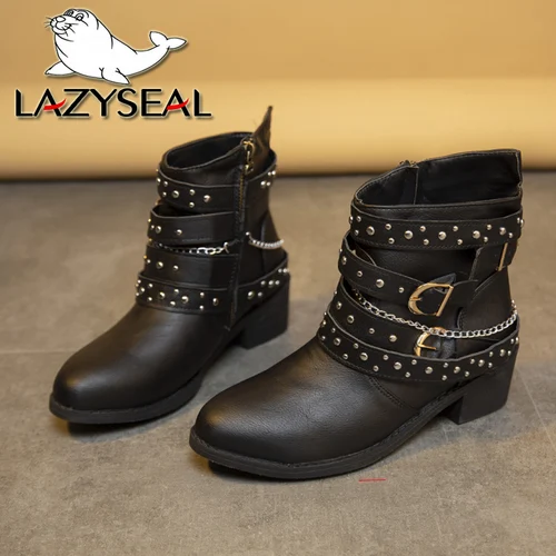 스타일과 편안함을 모두 갖춘 Lazyseal 스퀘어 힐 오토바이 부츠 추천