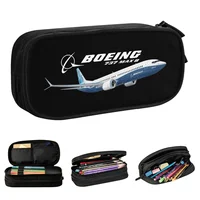 Boeing 737 Airplane Pencil Cases Pencil Box Pen Kids Big Capacity Bags Students School Zipper Stationery 1