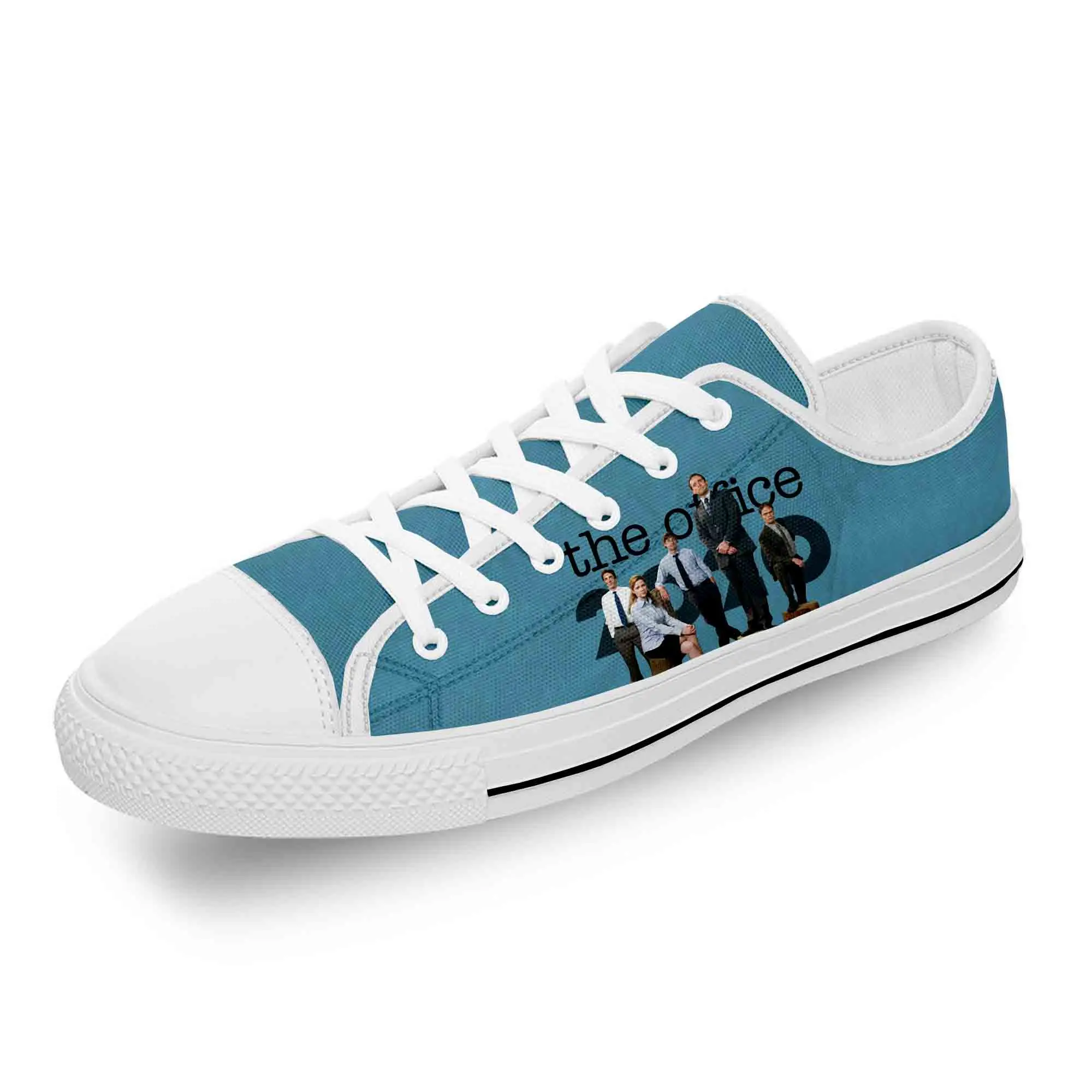 

Кроссовки мужские/женские из белой ткани, с 3D принтом