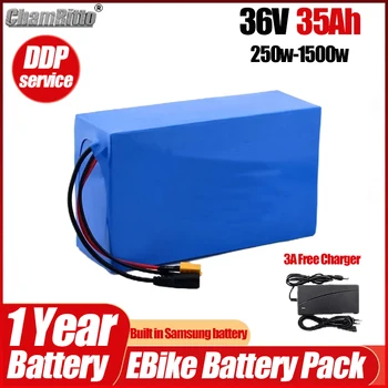 Batteria per E-Bike 36V 10Ah 15Ah 20Ah 25Ah 35Ah 30Ah 500W, Batteria al Litio per Bici Elettrica e Scooter con Motore Bafang 250W 1000W