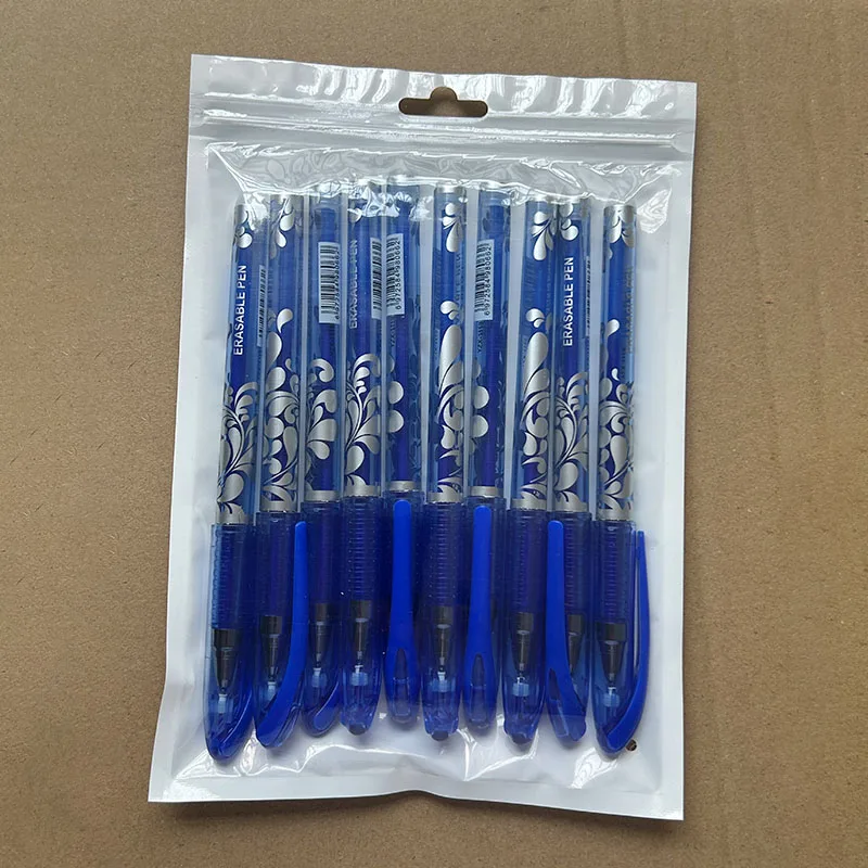 10pcs Set Erasable Gel Pen, 0.5mm, Black/Blue/Green/Red - Thermosensitive, Plastic Holder Ideal for Office and School Use Pens