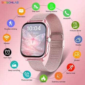 2025 New Smartwatch 1.83''HD Screen Heart Rate/Sleep Monitoring Wireless Bluetooth Call Music Control Smart Watch For Men Women 1