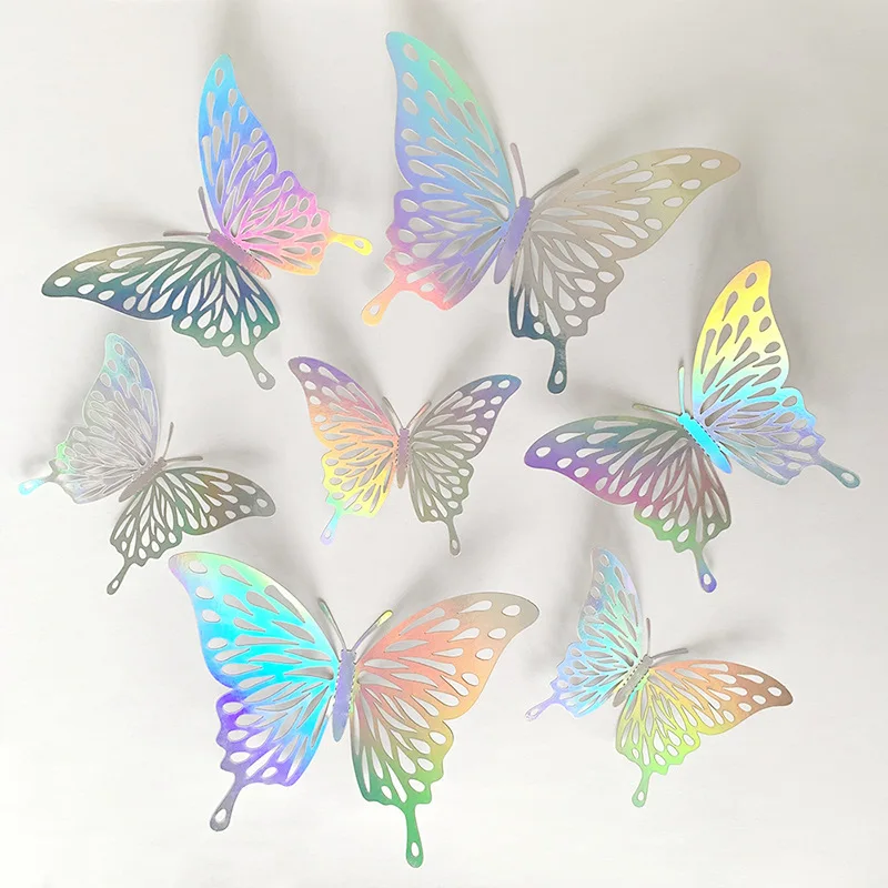 10Pcs Modern Butterfly Decoration Stickers Fake Butterflies for Crafts  Artificial Butterfly Wall Decor 3D Home Decor - AliExpress