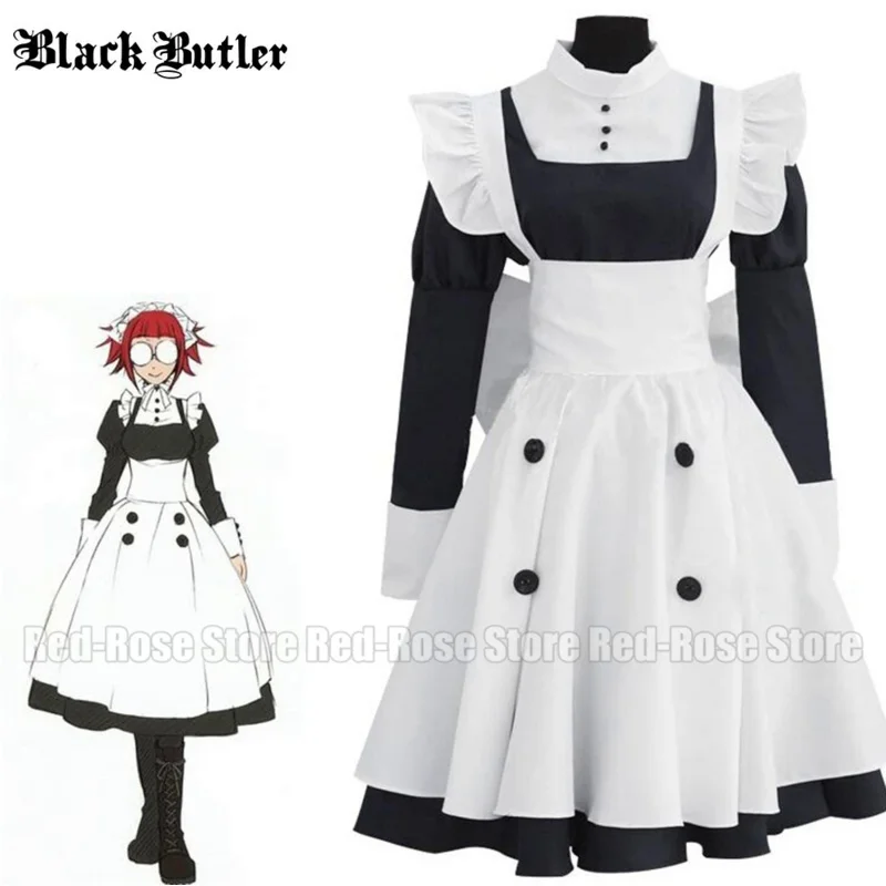 

Japanese anime Black Butler Kuroshitsuji Mey Rin Cosplay Costume Custom Made Cosplay Costumes For Women Multi-Styles