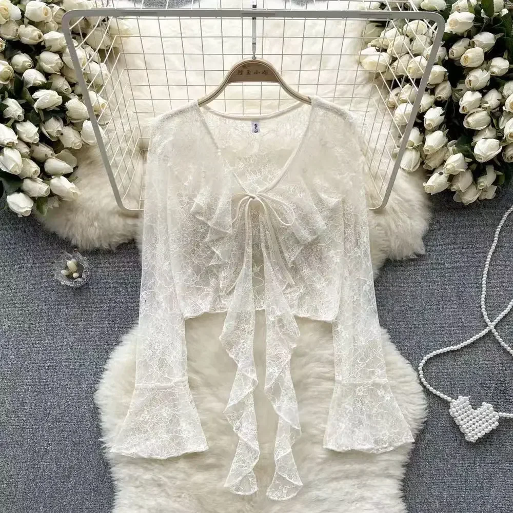 ตัวเลือกสินค้า เสื้อสเวตเตอร์แขนยาว ผ้าลินิน ดีไซน์เรียบหรู ใส่ได้ทุกวัน