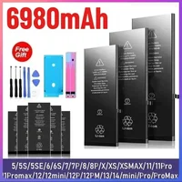 Zero-cycle Rechargeable Batterie for IPhone 14 13 12 Pro 6S 6 7 8 Plus X XS Max Battery for Iphone Lithium Battery High Quality