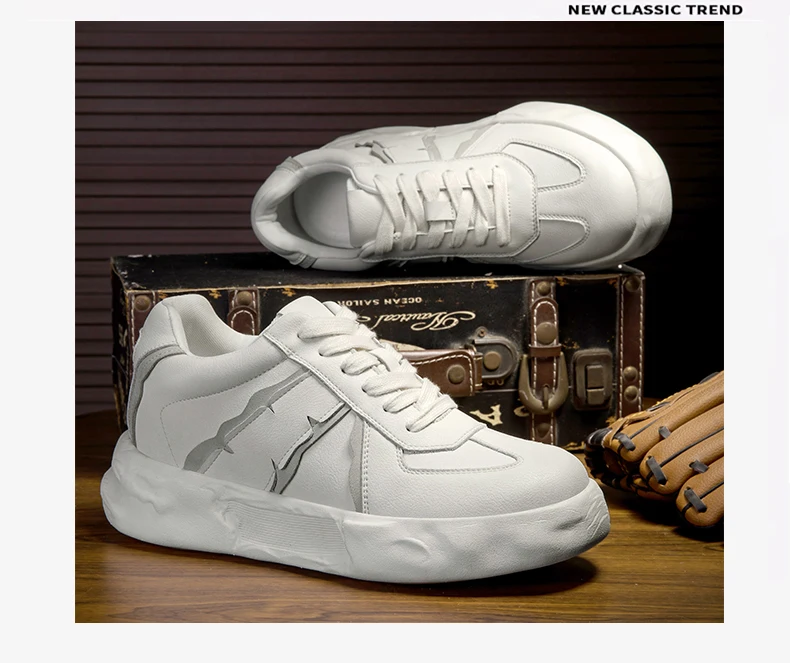6CM Aufzugsschuhe für Herren, echtes Leder, modischer Aufzug, Sport, bequem, atmungsaktiv, klobige, superdicke Plateau-Turnschuhe – Detail 25
