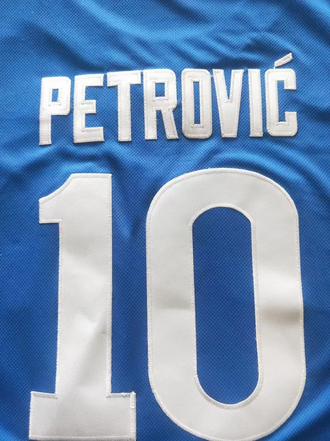 Sport Basketball jerseys CIBONA 10 PETROVIC Jersey Embroidery Sewing Outdoor Sportswear Quick-Drying Movie BULE