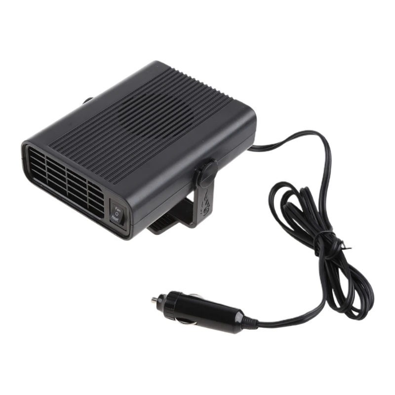 

12/24V Demister Vehicle Heater Fan Rotatable Heating Fan Winter Windshield Defogger Automobile Interior Heater