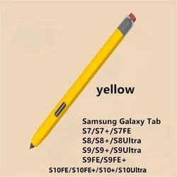 Liquid Silicone Stylus Pencil Cover and Case (Yellow)