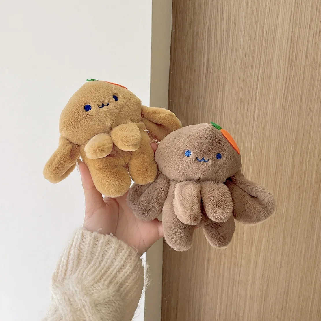 

Cute rabbit doll earphone protective cover for AirPods 1/2 Pro, 3 and Pro 2, easy to carry