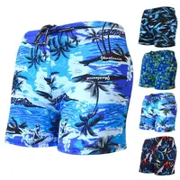 Terrific Swimming Trunks Eye-catching High Elasticity Quick Dry Sharp Printing Swimming Shorts 1