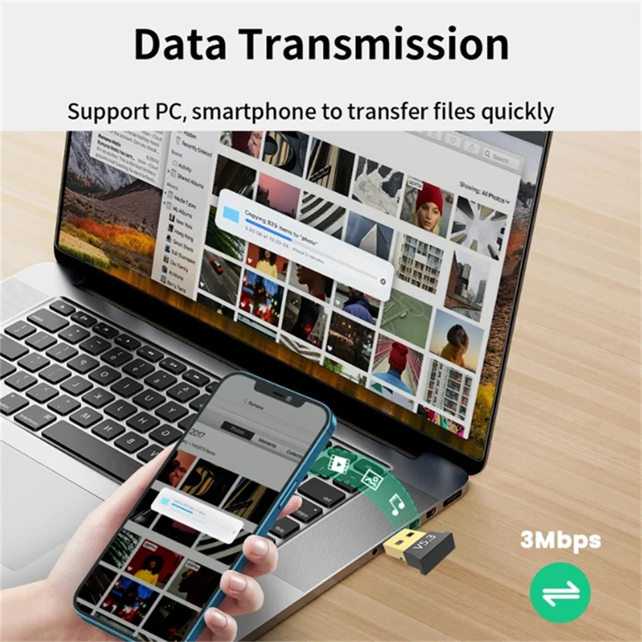 USB Bluetooth 5.1 Adapter Receiver Transmitter Bluetooth Audio 5.3 Dongle Wireless USB Adapter for Computer PC Laptop bluetooth adapter,bluetooth audio receiver,bluetooth transceiver adapter,audio adapter,bluetooth aux adaptor