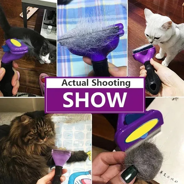 Pet Brush For Dogs Cats Comb Pet Hair Removal Brush Pet Massage Comb Hair Remove Floating Hair Cleaning Cat Dog Grooming Comb 4