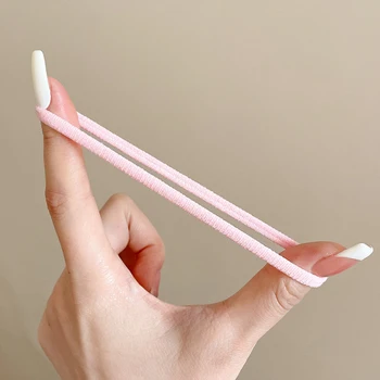 Fasce elastiche per capelli Donne Ragazze Mini Elastici per capelli colorati Supporto per coda di cavallo in nylon di base Scrunchie Copricapo Cravatte Trecce per capelli