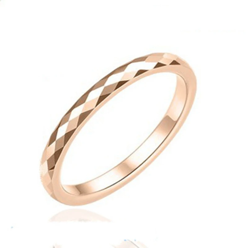 Stainless Steel Rings Fashion Tungsten Carbide Rings For Men Women Golden Bands Jewelry Accessoeries Engagement Ring 3mm/4mm