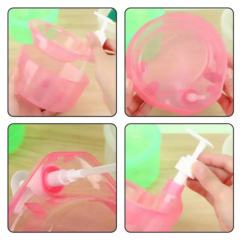 Dishwashing Liquid Automatic Dispenser Portable Soap Liquid Adder Kitchen Detergent Press Box Sponge Soap Kitchen Tools