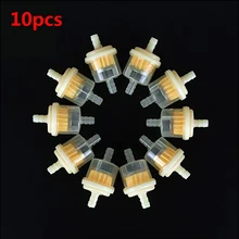 New 10pcs Universal Gasoline Gas Fuel Gasoline Oil Filter For Scooter Motorcycle Moped Scooter Dirt Bike ATV Fuel Filter 