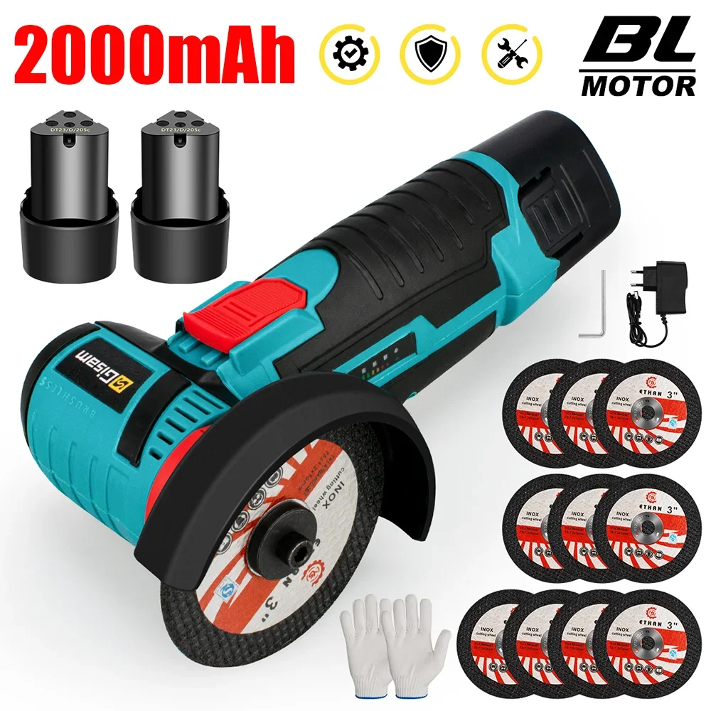 Gisam 19500rpm Electric Angle Grinder Brushless motor Rechargeable Battery Grinding Machine for Cutting Polishing Ceramic Tile AliExpress 1420