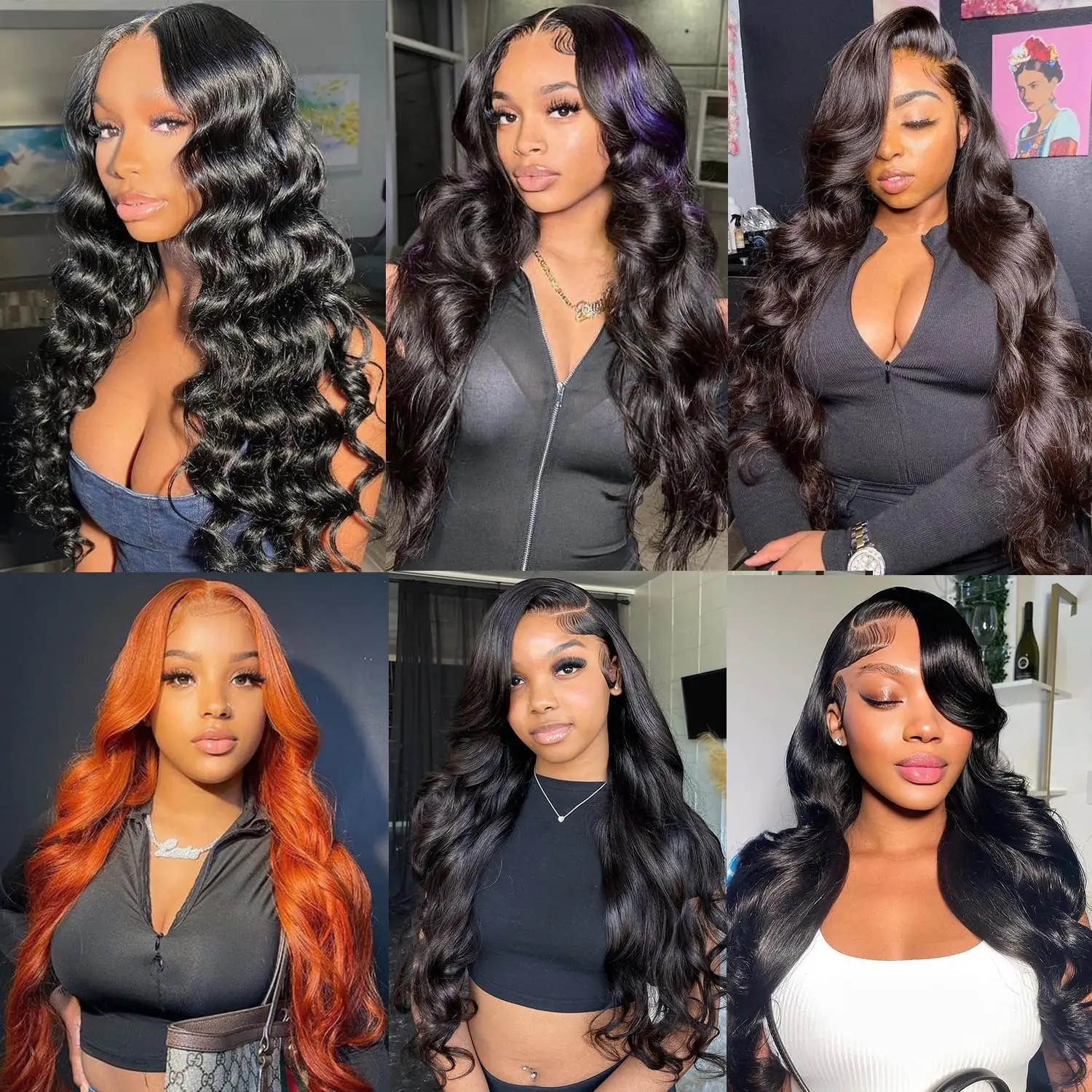 Glueless Body Wave Human Hair Wigs For Woman on Clearance Sale 5x5 HD Lace Closure Wig 13x6 HD Lace Frontal Human Hair Wigs 6