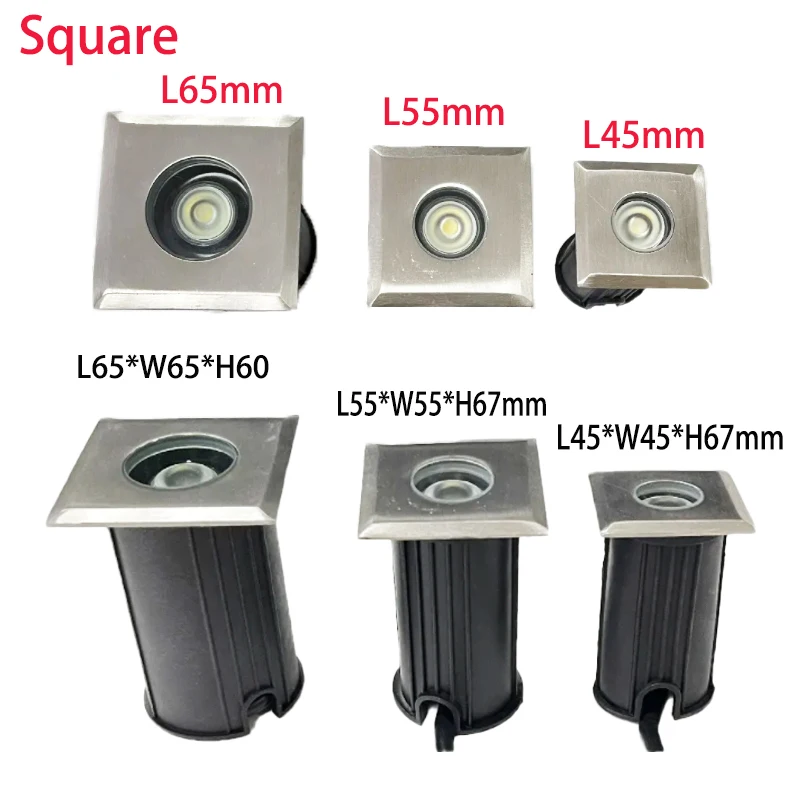Description Picture 6 of item12V Led Ground Spot Outdoor Floor Terrace Garden Light 3W RGB RGBW Recessed Waterproof IP68 Stair Step Soffit Buried Lamp