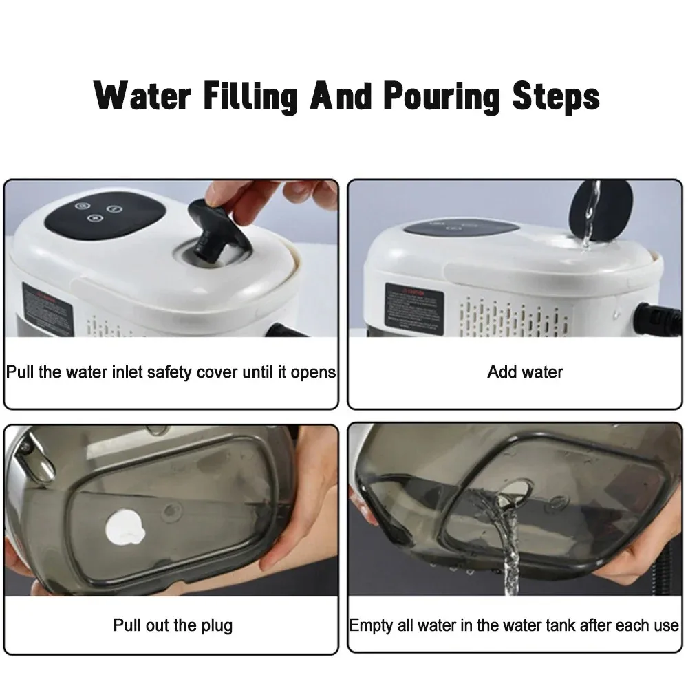 2500W Steam Cleaner High Pressure Temperature Steam Mop Sterilization Household Air Conditioner Kitchen Sofa Hood Car Washer 4
