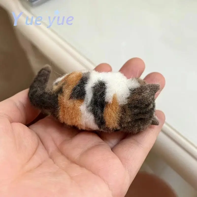 Non-Finished Cat Wool Needle Felting Kit Wool Felt Cat Handmade DIY Material Bag Beginner Friendly Simulated Animal Gift needle felting kit wool felting kit needle felting painting kit
