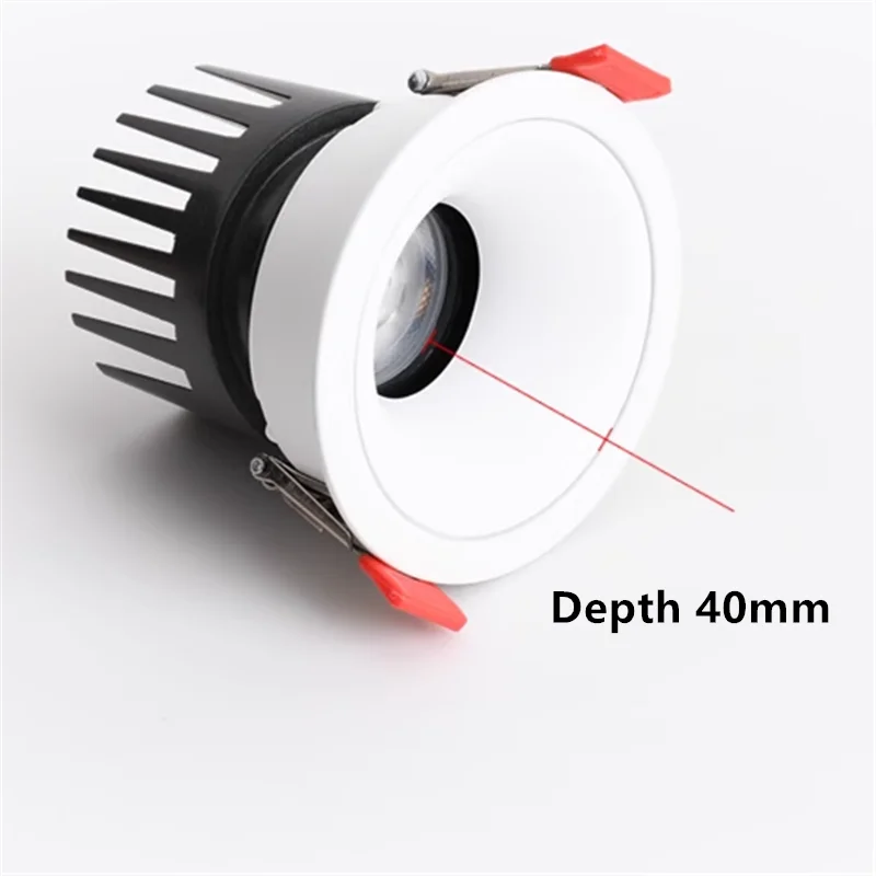 Description Picture 4 of itemDimmable Recessed LED Downlights Anti-Glare 9W12W15W18W20W25W30W36W COB Ceiling Light Spotlight 30° rotating AC110/220V CIR98