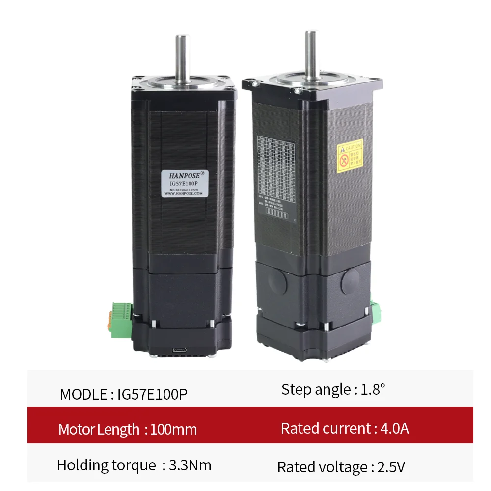 ZXY 통합 폐회로 모터 Nema23 IG57E100P 영구 자석 스테퍼 모터 브레이크 차단 펄스 2.5a 4.0v 3.3n M