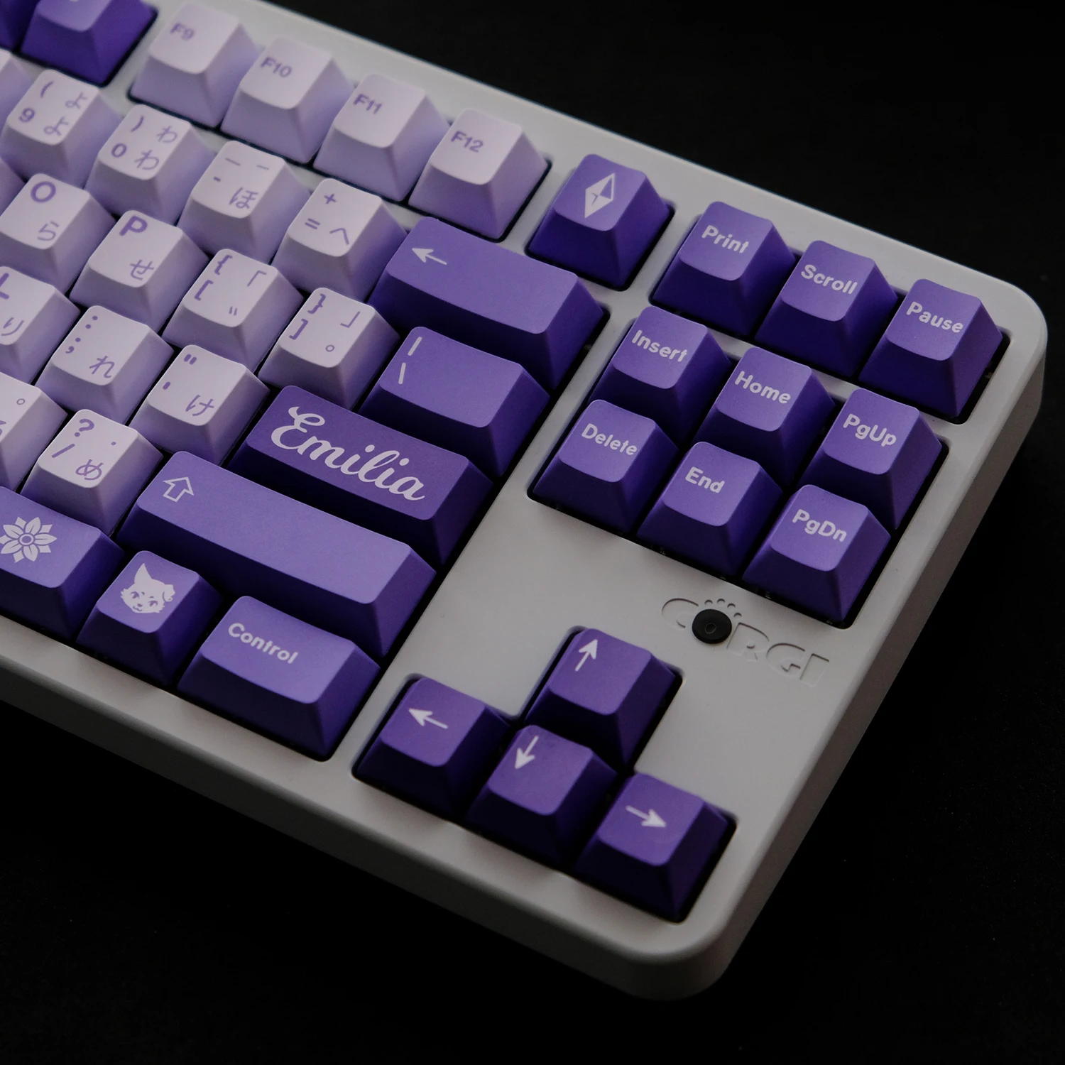 1 Set GMK Frost Witch Keycaps PBT Dye Subbed Key Caps Cherry