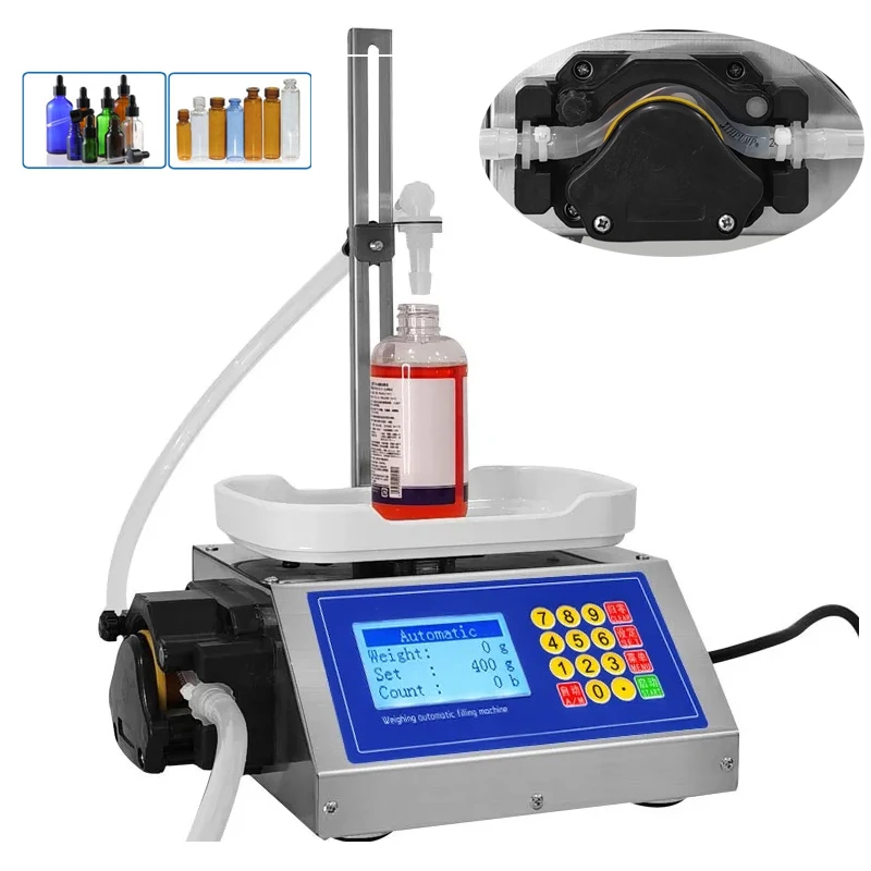 CSY3500 Peristaltic Pump Filling Machine Perfume Filler Automatic 3500ml/m Liquid Paste Essential Oil Nail Polish Olive Chemical
