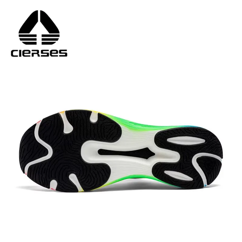 CIERSES  Full Palm Marathon Racing Track and Field Training High Wear   High Rebound Propulsion Fabric Running Shoes 2438-4 5