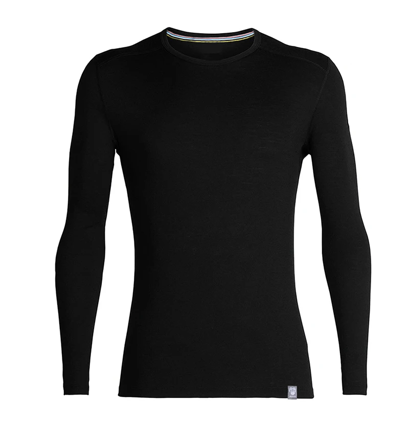 100 Merino Wool Base Layer Men Thermal Long Sleeve Shirt 180g Lightweight Merino Wool Thermal
