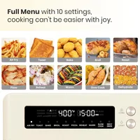 Retro Style Infrared Heating Air Fryer Toaster Oven, Extra Large Countertop Convection Oven 2