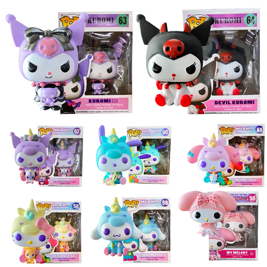 

Pop Kuromi Figures #56#58#59#60#61#62#63#64 Figures POP Model 10 Cm for Girls Kids Gift Birthday Children Toys