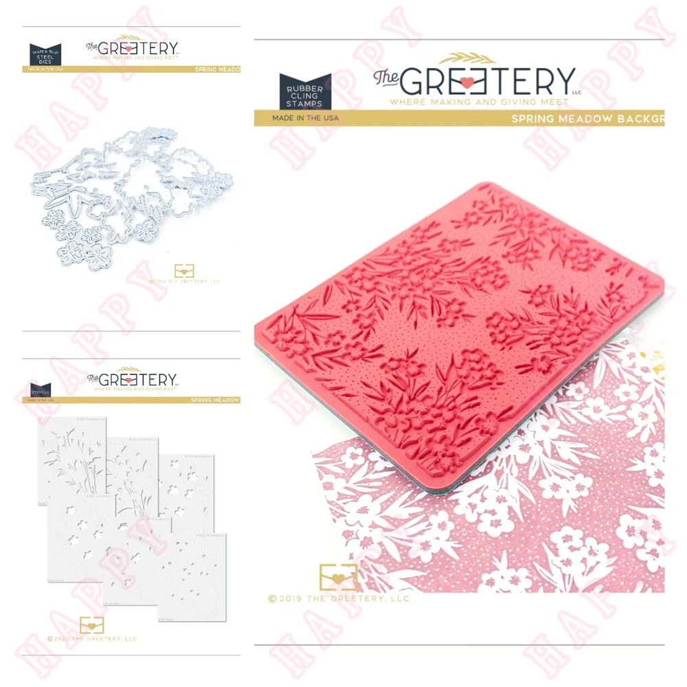 

New Metal Cutting Dies Stamps Stencil Spring Meadow For Scrapbook Diary Decoration Paper Craft Embossing Template DIY Handmade